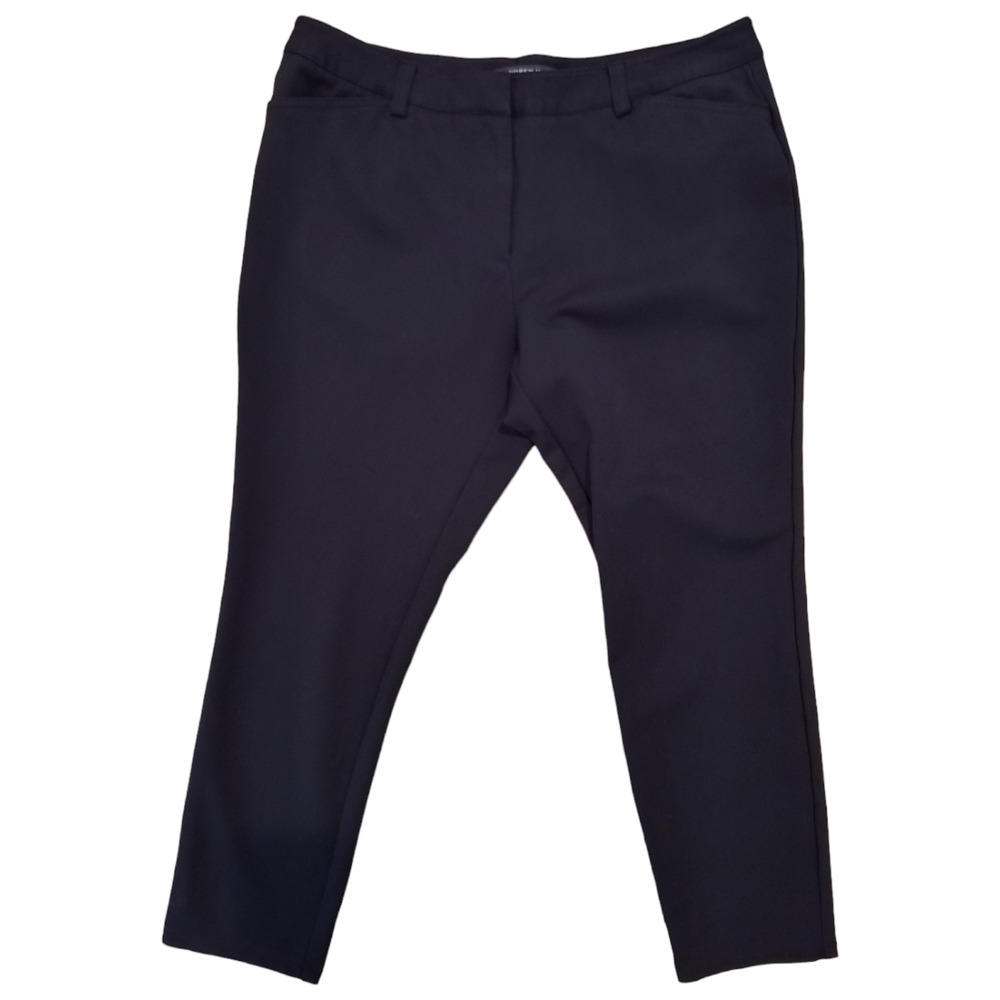 Andrew Marc Dress Pants Wmn's  14 Black Stretch Tapered Ankle Length Career Wear
